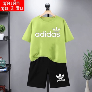 /3 สีK2190+DD249 ชุดแฟขั่นเด็ก ชุดเซ็ทเด็กขาสั้น เสื้อยืดเด็ก