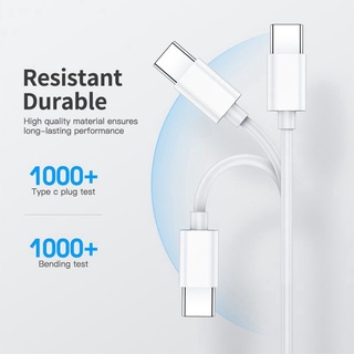 สายชาร์จเร็ว ชาร์จไว Usb Type C To Usb Type C ชาร์จเร็ว 60 W Pd Qc 4.0