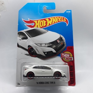 รถเหล็ก Hotwheels 16 HONDA CIVIC TYPE R สีขาว (ib0504)