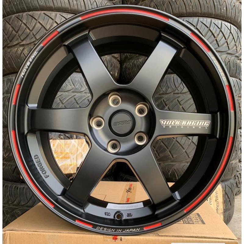 ล้อแม็กใหม่ TE Q4 - สี ดำ - งานYUSTA - ขอบ 18 ( 18 x 5รู114 ) หน้ากว้าง 8 x 8