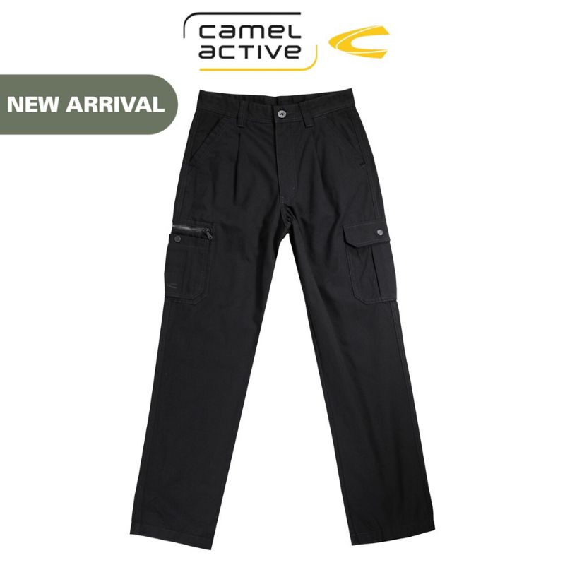 Camel Active Seluar Cargo คอลเลกชั่นกางเกงขายาว 2022 กระเป๋าข้างมีซิป
