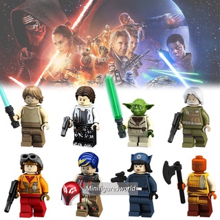 ของเล่นฟิกเกอร์ Little Luke Han Solo Master Yoda Star Wars Rebel Pilot Sabine Wren ขนาดเล็ก ของขวัญ PG8115