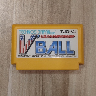 ตลับเกม Volley Ball ชายหาด / V Ball US Championship เครื่อง Famicom / Family Computer / FC / NES ของแท้จากญี่ปุ่น