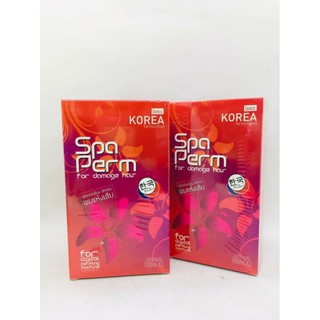 IONIC KOREA SPA PERM FOR DAMAGE HAIR ปริมาณ 100x2 มล. น้ำยาดัดผม สำหรับผมแห้งเสียหรือผมทำสี