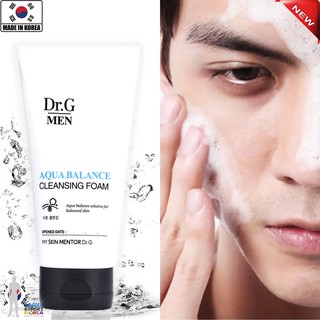 Dr.G Men Aqua Balance Cleansing Foam 150ml.  คลีนซิ่งทำความสะอาดผิวหน้าผู้ชายสูตรพรีเมี่ยมจากเกาหลี