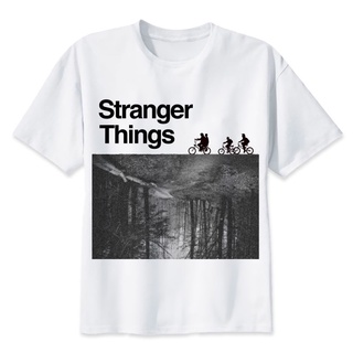 เสื้อยืดคอกลม พิมพ์ลายอนิเมะ stranger things คุณภาพสูง แฟชั่นฤดูร้อน สําหรับผู้ชาย 2017