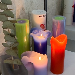 เทียนหอมพรีเมี่ยมBackyard scented candle ของขวัญพรีเมี่ยม รูปร่างเบ่งบาน กลิ่นหอมขั้นสุด ได้กลิ่นดอกไม้INS พร้อมส่ง