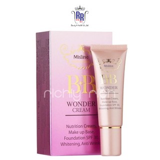 🔸แท้|ส่งไว🔸MISTINE บีบีครีม BB Wonder Cream SPF30 บีบี วันเดอร์ ครีม บีบีเกาหลี หลอดสีชมพู รองพื้น มิสทีน ริชชี่ริช