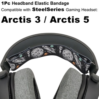 Misodiko ผ้าพันแผลยืดหยุ่น แบบเปลี่ยน สําหรับหูฟังเกมมิ่ง SteelSeries Arctis 5 Arctis 3