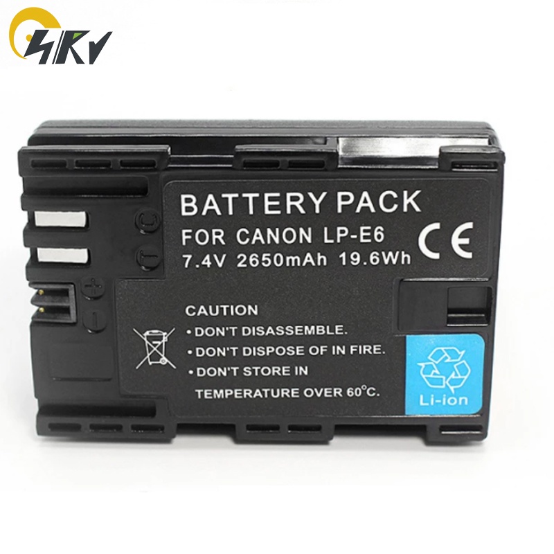 Battery Lp E6 Lp E6n Lpe6n Lpe6 2650mah Digital Camera Battery For