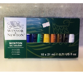 Winsor&amp;Newton ชุดเซ็ตสีน้ำมัน 10 สี ขนาด 21 มล.