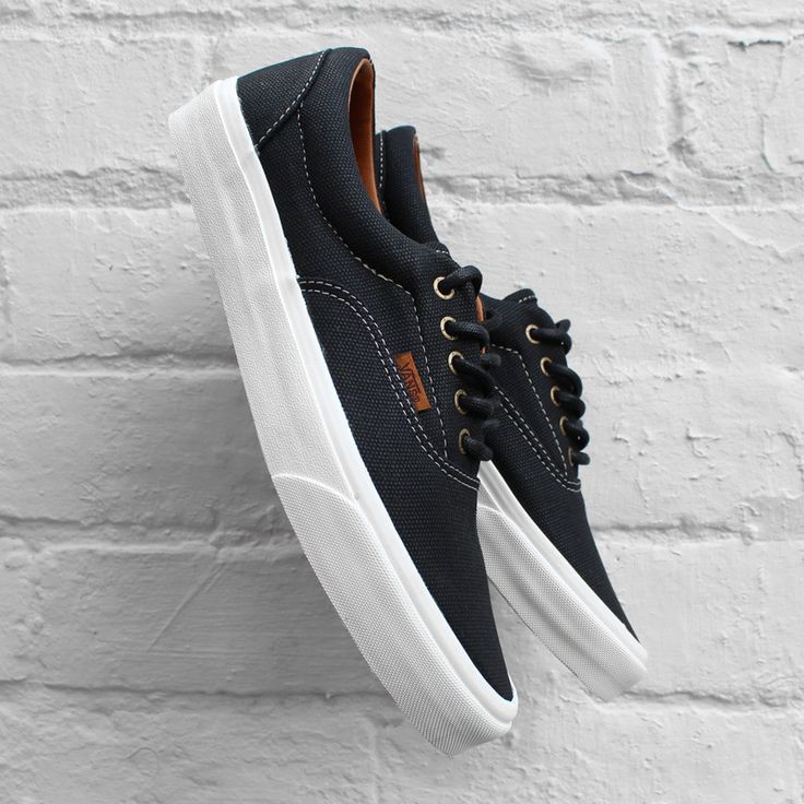 ♛ ของแท้ 100% - 9US รองเท้าผ้าใบ New Vans ERA Coated Canvas Black VN-0W3CDTL Shoes ♚ ไม่แท้ยินดีคืนเ