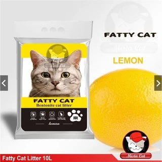 คุ้มสุดๆ ทรายเเมวภูเขาไฟFatty cat กลิ่นหอม10 ลิตร จับตัวเป็นก้อนมีขนาดเล็กกว่าทรายเม็ดกลมทั่วไป ใช้งานได้นาน