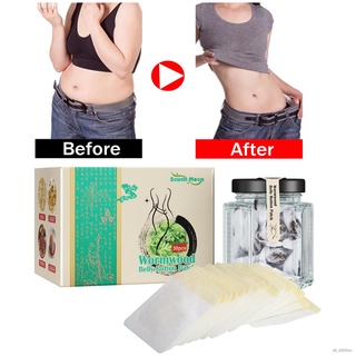 30pcs Slim Patch Chinese Herbal Detox Slimming Belly Waist Pellet Wormwood Navel Sticker Slimming Patch Lose Weight Bell