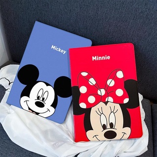 Blue Mickey for เคสไอแพด   air 1 2 3 4 5   mini 4 5 6 เคส   pro 11 10.2 gen 7/8/9 Airbag tri-fold pen slot case