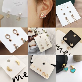 Accessories 02 ต่างหูแฟชั่น ต่างหูสุดฮิตเกาหลี ต่างหูห่วง ต่างหูหนีบ ต่างหูเพชร ต่างหูไข่มุก ต่างหู