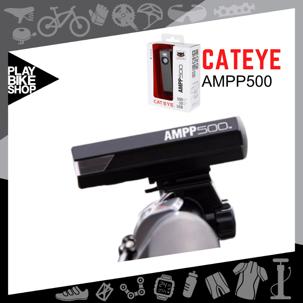 CATEYE ไฟหน้าจักรยาน AMPP500 USB