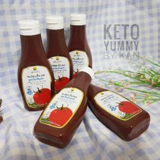 ซอสมะเขือเทศ,ซอสพริก คีโต ดอยคำ Keto LOW SODIUM เบาหวาน,เด็กแพ้กลูเตน ทานได้ Doi Kham Keto Tomato Sauce