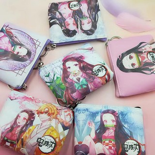 Kimetsu no Yaiba กระเป๋าสตางค์ใบเล็ก กระเป๋าใส่เหรียญ ดาบพิฆาตอสูร