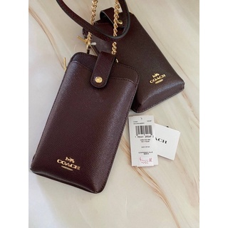 👑ผ่อน0%แท้100%👑 C6884 Coach กระเป๋าสะพาย NORTH/SOUTH PHONE CROSSBODY