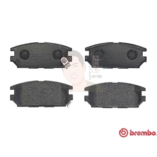 P54 025B ผ้าเบรก R (แท้ BREMBO รุ่น Black) MITSUBISHI แลนเซอร์ EVO (ปั๊ม Brembo) อีโวลูชั่น Evolution 5/6/7 ปี1998-2001