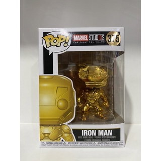 Funko Pop Iron Man Gold Chrome Marvel Studios The First Ten Years 375