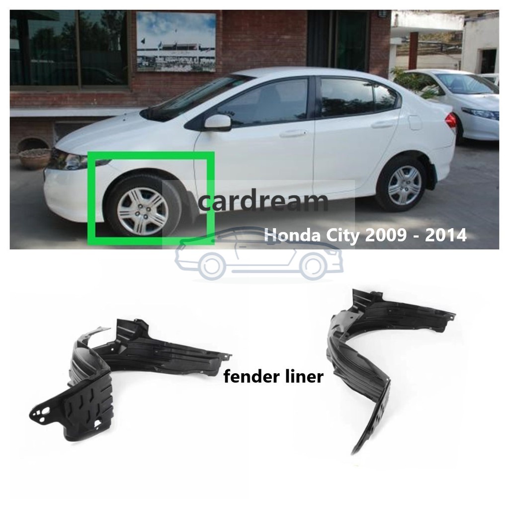 บังโคลนหน้ารถยนต์ พลาสติก สําหรับ Honda City TMO (2009 2010 2011 2012 2013 )