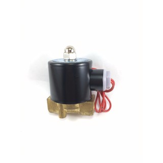 โซลินอยด์วาล์ว3/8"  Solenoid Valve 220V ทองเหลือง 2W-040-10 แบบปกติปิด