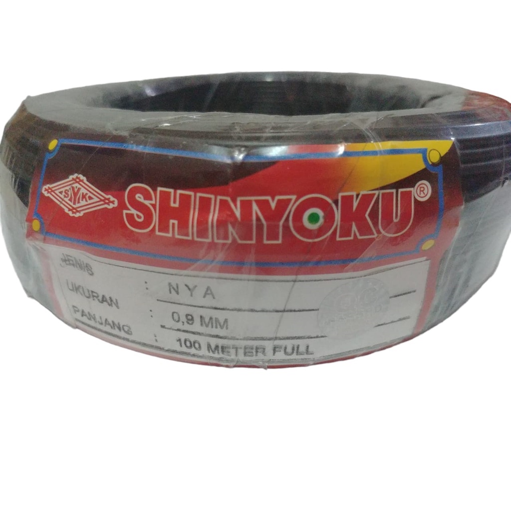 ขาย COPPER สายไฟฟ้า 1 X 0.9 MM 100 เมตร SHINYOKU PURE COPPER WIRE