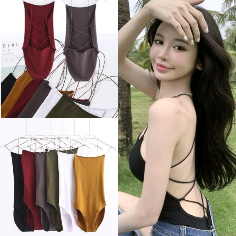 🎀Pumpuy888 RICH🎀จัดส่งจากไทย❗️บอดี้สูทสายเดี่ยว🔥(เปิดหลัง)สายเล็กมินิ🔥ครบไซส์ XS-XL