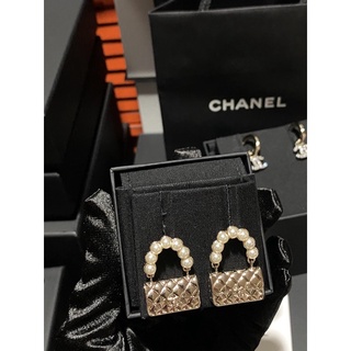 ต่างหู Chanel bag earrings  New 2.5 Cm แท้ 100% พร้อมส่ง