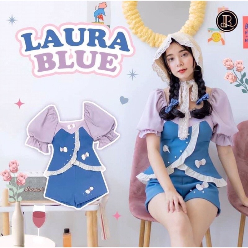 💙BLT LAURA BLUE Size L ชุดเซตสีฟ้า💙