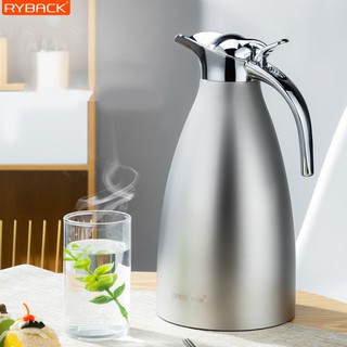 RYBACK เหยือกสแตนเลส เหยือกเก็บความเย็น เหยือกน้ำมีฝาปิด Water jug stainless เหยือกเสิร์ฟน้ำ เก็บอุณหภูมิ