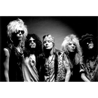 โปสเตอร์Guns NRoses  โปสเตอร์ วอลเปเปอร์ ตกแต่งผนัง Poster โปสเตอร์วินเทจ โปสเตอร์วงดนตรี