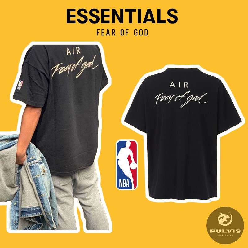 ️[คุณภาพสูง] - เสื้อยืด FOG Fear of God NBA มีกระเป๋าป้ายเต็ม เสื้อยืด FOG NBA Tee