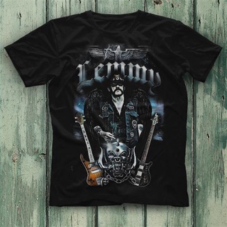 เสื้อยืด ลาย Motárhead Lemmy สีดํา สําหรับผู้ชาย และผู้หญิง