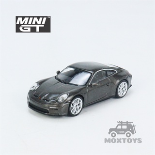 Mini GT 1:64 Porsche 911 (992) GT3 อาเกตทัวร์ริ่ง สีเทาเมทัลลิก LHD RHD