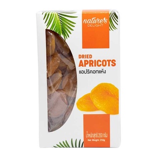 พร้อมส่ง! เนเจอร์ส ดีไลท์ แอพริคอตแห้ง 250 กรัม Natures Delight Dried Apricots 250 g