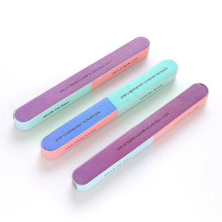 [Ready Stock]Tiale Creative Function Print Nail File 7 Ways Tool Manicure Buffer Shiner Nail  Cosmetic Manicure