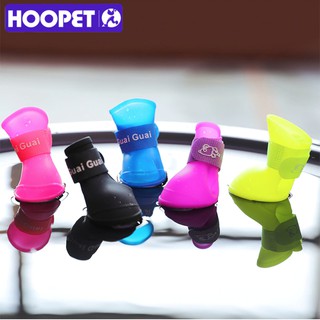 Hoopet 🐶บูทกันฝน รองเท้าหมา รองเท้าน้องหมา กันฝน สีสันสดใส👢หน้าฝน รองเท้ากันฝน