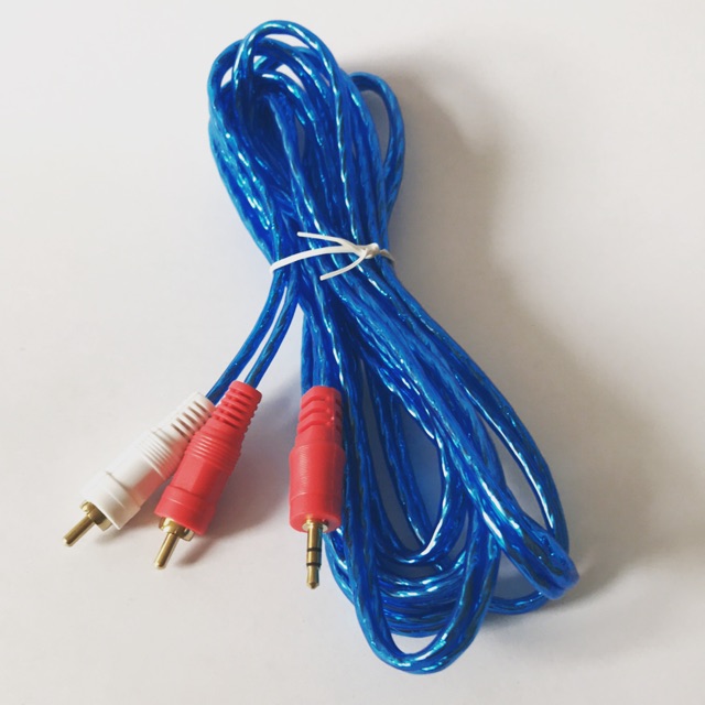 สายRCA Cable 3M 3.5mm(M) to RCA (M) 2หัว สายสัญญาณเสียง ต่อหูฟัง/ลำโพง สายยาว3เมตร