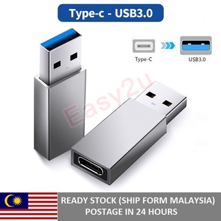 อะแดปเตอร์แปลง Type-C ตัวผู้ เป็น USB 3.0 ตัวเมีย OTG ซิงค์ข้อมูล Type-C เป็น USB OTG