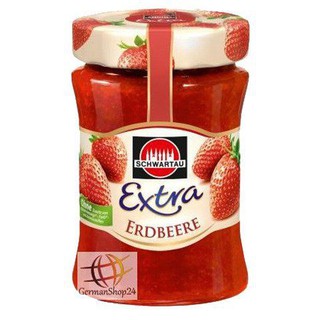 Schwartau Extra Strawberry 340g ชวาร์เทาเอ็กซ์ตร้าสตรอเบอร์รี่ 340 กรัม