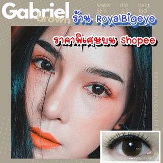 คอนแทคเลนส์ 🎀 Gabriel Brown 🎀(Beautylens)[ค่าสายตามีสั้นถึง 600]👀สีน้ำตาลขนาดมินิธรรมชาติ