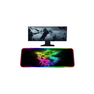 แผ่นรองเมาส์มีไฟ GMS-wt-5 Gaming Mouse Pad RGB 7colors (300×800×4)เปลี่ยนไฟได้ 14 โหมด