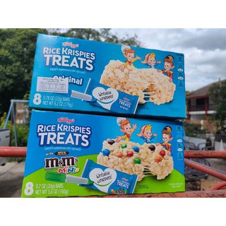 Kellogg’s Rice Krispies Treats Original 176 g.🔥ข้าวพองอบกรอบแบบแท่ง ตรา เคลล็อกซ์🔥ไรซ์ คริสปี้ ทรีทส์ ออริจินัล สแน็ค บา