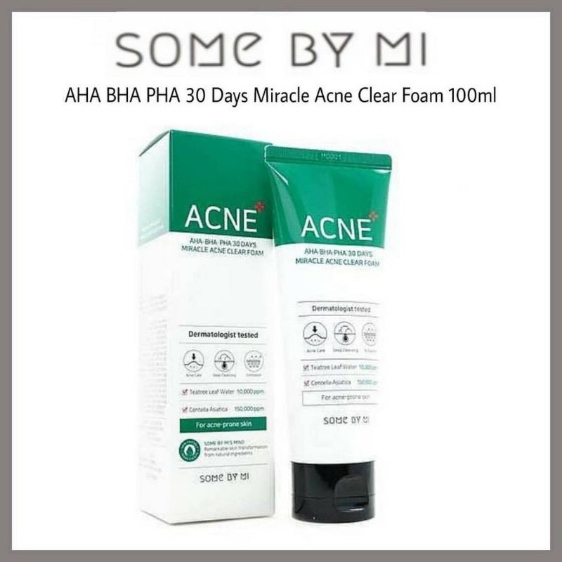 Some By Mi AHA-BHA-PHA 30 Days Miracle Acne Clear Foam 100ml