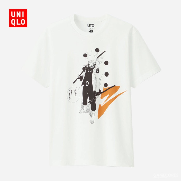 เสื้อยืดผ้าฝ้ายพรีเมี่ยม Uniqlo มาใหม่ เสื้อยืดแขนสั้น พิมพ์ลายนารูโตะ สําหรับผู้ชายและผู้หญิง