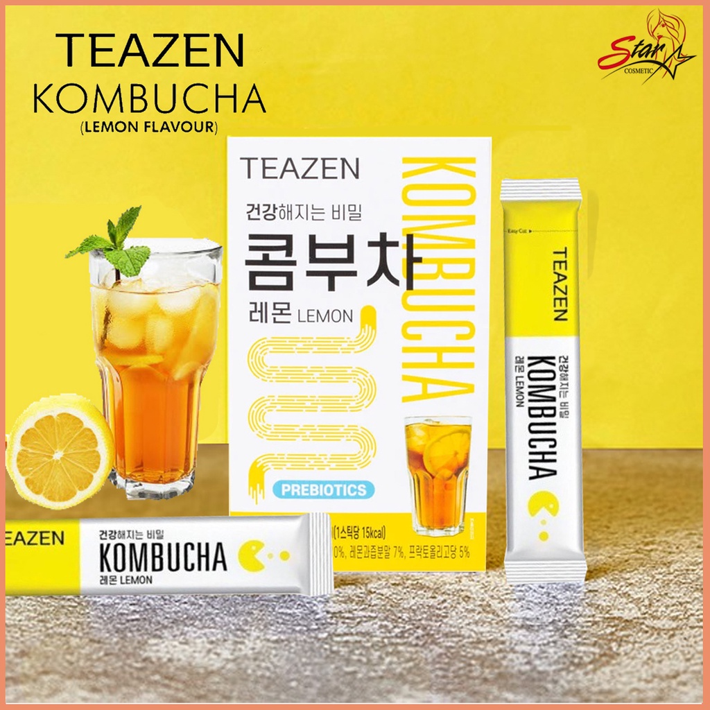 Teazen Kombucha ทีเซน คอมบูชา Lemon รสเลมอน