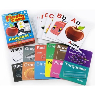 Alphabet and Colours Flash Card แฟรชการ์ดสอนคำศัพท์ภาษาอังกฤษ